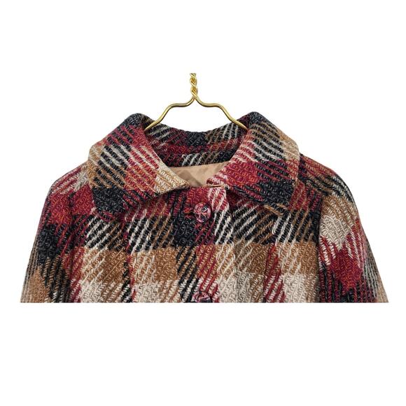 Vintage Long Line Pleated Back Coat Wool ILGWU Union Made Fully Lined - Picture 3 of 16